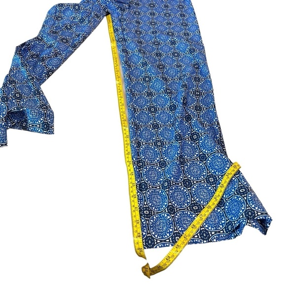 Helen Jon UPF 50 Antibes Fold Over Beach Pants Size Small Blue & White NWT - Picture 13 of 16